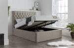 Rylan Oatmeal Fabric Ottoman Bed
