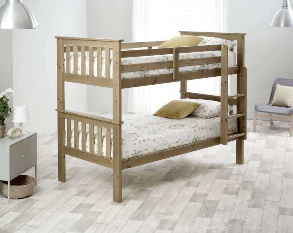 pine bunk bed