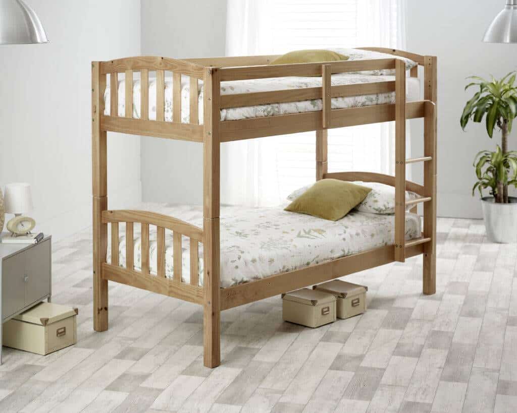 pine bunk bed