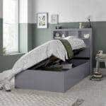Nova Grey Wooden Ottoman Storage Bed (Side-Lift)