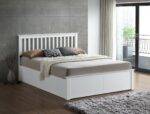 Axton White Wooden Ottoman Bed
