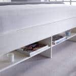 Elliot White Wooden Bed