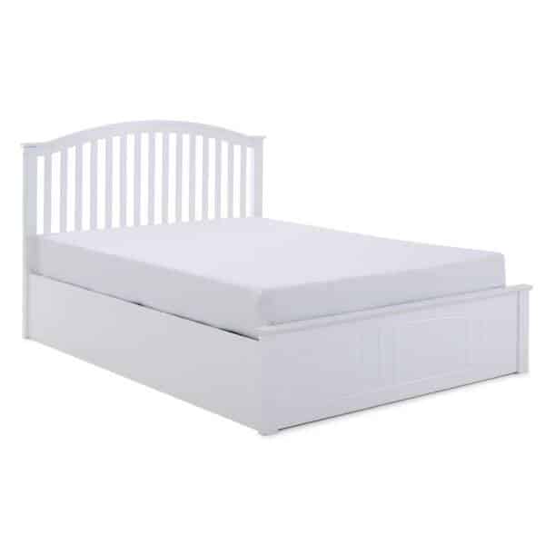 Holden White Wooden Ottoman Bed