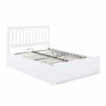 Axton White Wooden Ottoman Bed