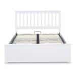 Axton White Wooden Ottoman Bed