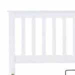 Axton White Wooden Ottoman Bed