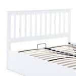 Axton White Wooden Ottoman Bed