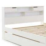 Elliot White Wooden Bed