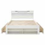 Elliot White Wooden Bed