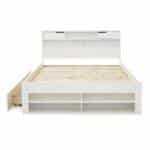 Elliot White Wooden Bed