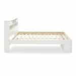 Elliot White Wooden Bed