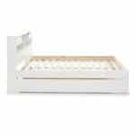 Elliot White Wooden Bed