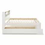 Elliot White Wooden Bed