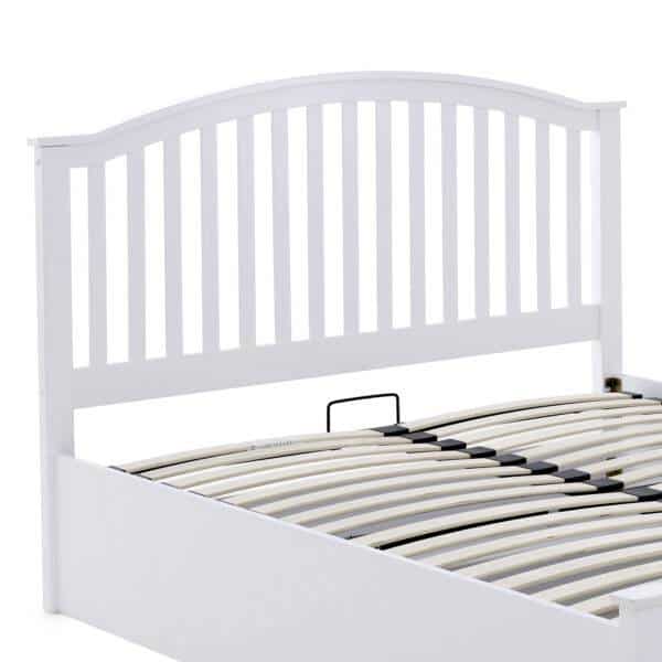 Holden White Wooden Ottoman Bed