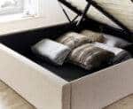 Rylan Oatmeal Fabric Ottoman Bed