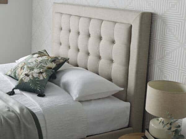 Sawyer Oatmeal Fabric Ottoman Bed