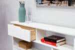 Elliot White Wooden Bed