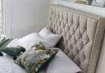 Rylan Oatmeal Fabric Ottoman Bed