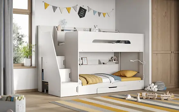 bunk beds with storage