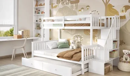 Double Bunk Beds for Shared Bedrooms