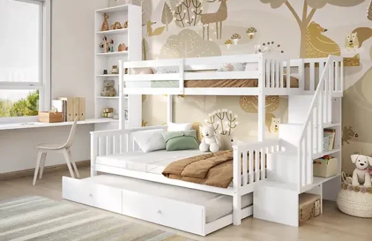 Double Bunk Beds for Shared Bedrooms